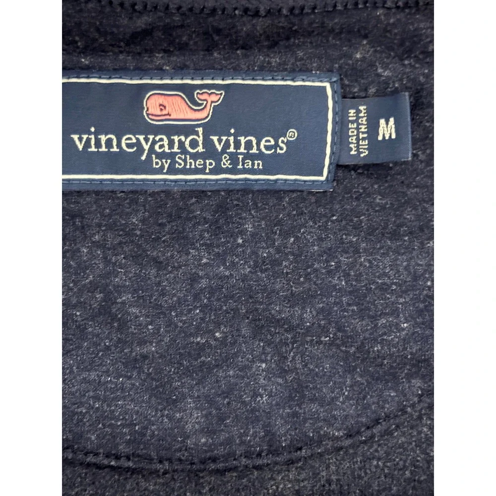 Vineyard Vines Long Sleeve Crewneck Pullover Top Mens Med Nautical Navy Preppy
